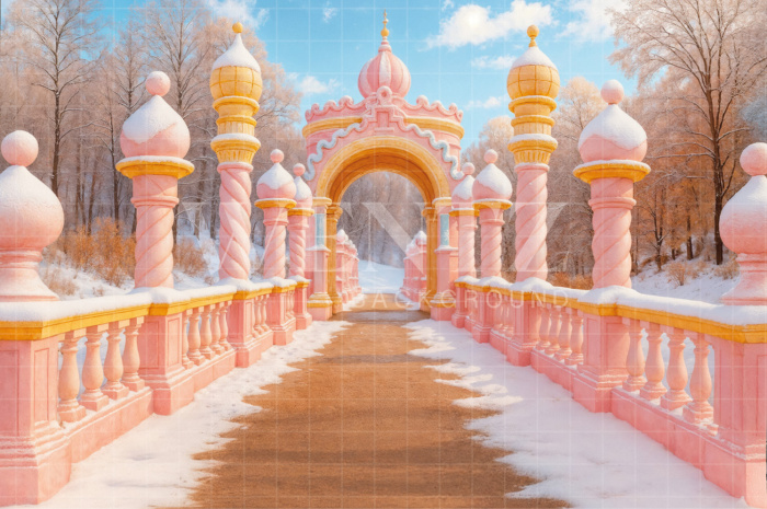 Fabric Photography Background Ponte Rosa Children's Day / Backdrop 7743