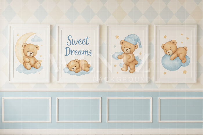 Fabric Photography Background Sweet Dreams Children's Day / Backdrop 7786
