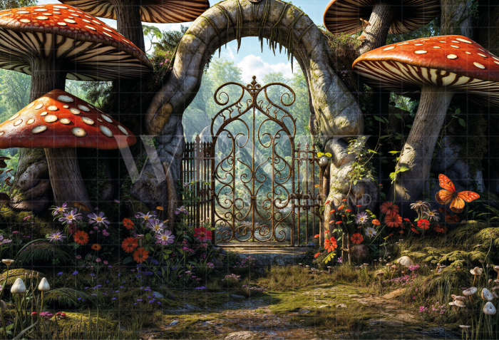 Fabric Photography Background Children's Day Enchanted Forest / Backdrop 6382