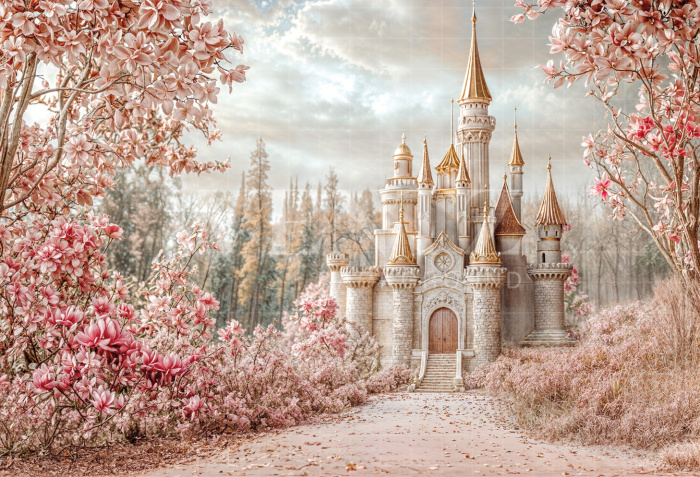 Fabric Photography Background Children's Day Castle / Backdrop 6389
