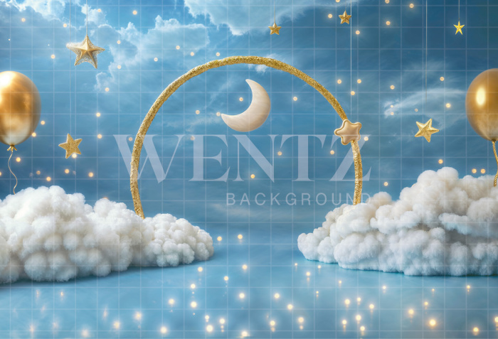 Fabric Photography Background Starry Sky Children's Day / Backdrop 6416