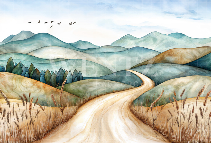 Fabric Photography Background Children's Day / Backdrop 6417