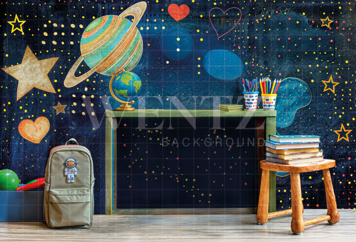Fabric Photography Background School Children's Day / Backdrop 6428
