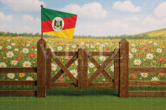 Fabric Photography Background Farm / Backdrop 7675