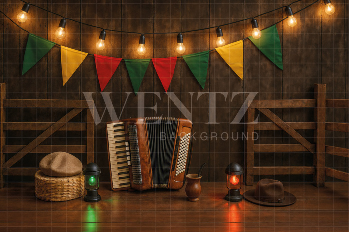 Fabric Photography Background Barn / Backdrop 7676