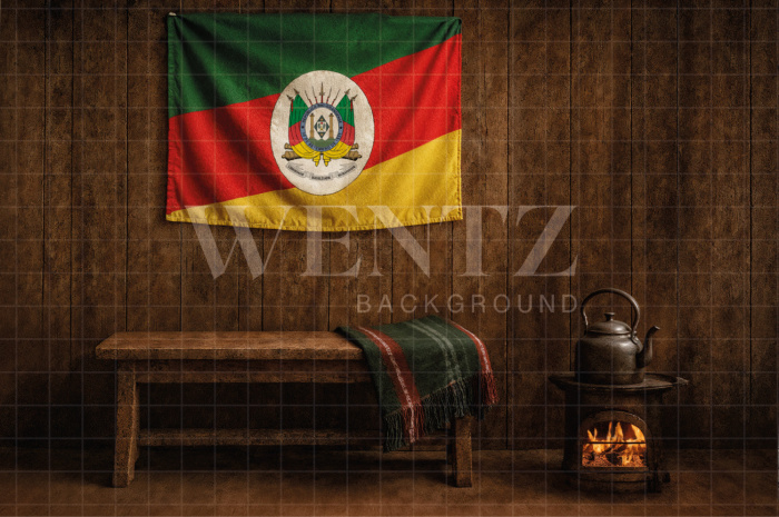 Fabric Photography Background Barn / Backdrop 7682