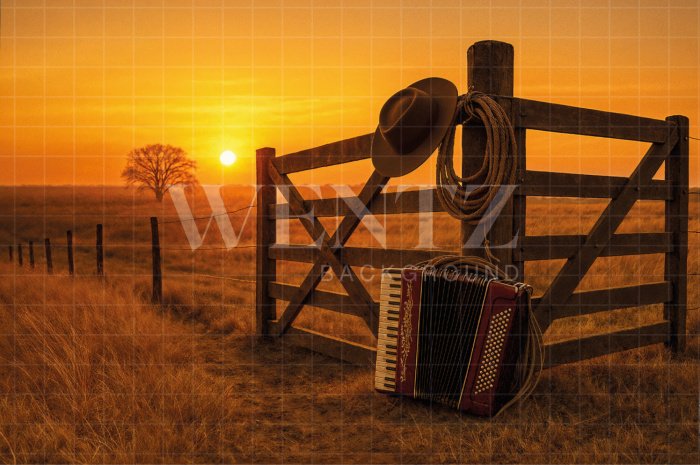 Fabric Photography Background Farm / Backdrop 7688