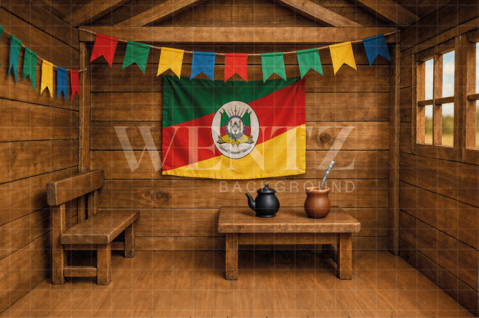 Fabric Photography Background Barn / Backdrop 7692