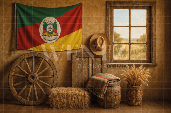 Fabric Photography Background Barn / Backdrop 7700