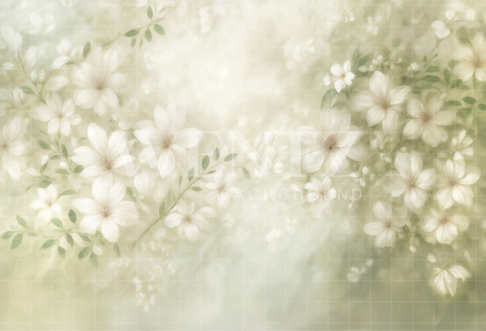 Fabric Photography Background Fine Art Floral / Backdrop 7069