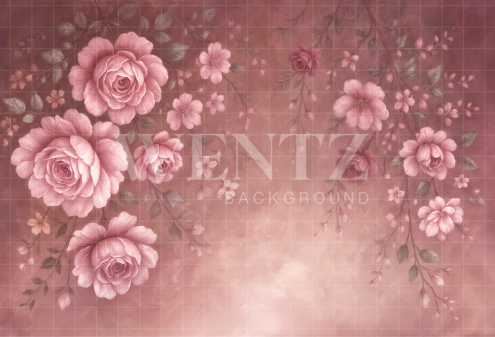 Fabric Photography Background Fine Art Floral / Backdrop 7070
