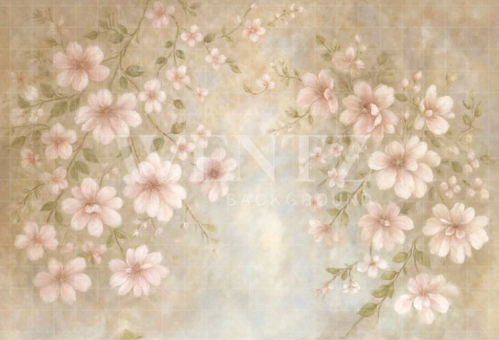 Fabric Photography Background Fine Art Floral / Backdrop 7063