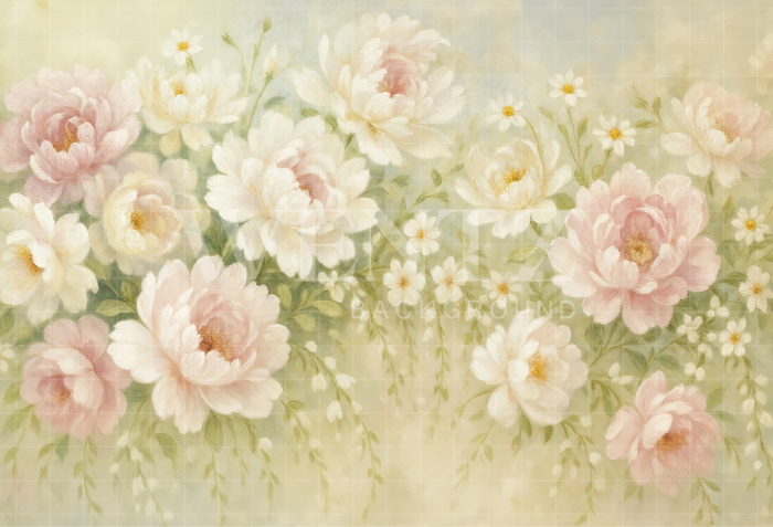 Fabric Photography Background Fine Art Floral / Backdrop 7071