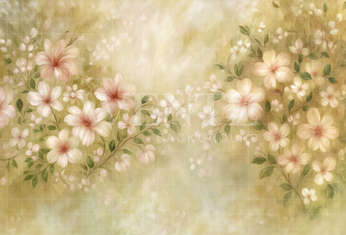 Fabric Photography Background Fine Art Floral / Backdrop 7074
