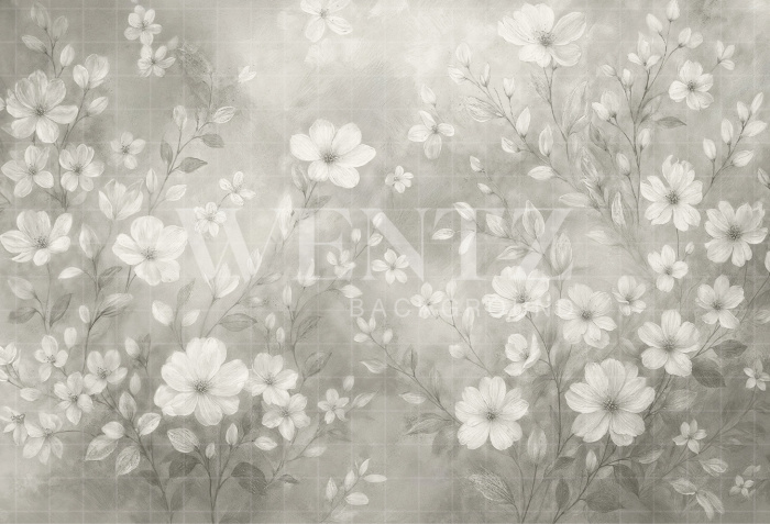 Fabric Photography Background Fine Art Floral / Backdrop 7077