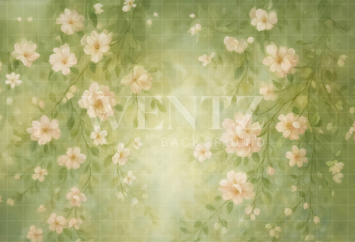 Fabric Photography Background Fine Art Floral / Backdrop 7078