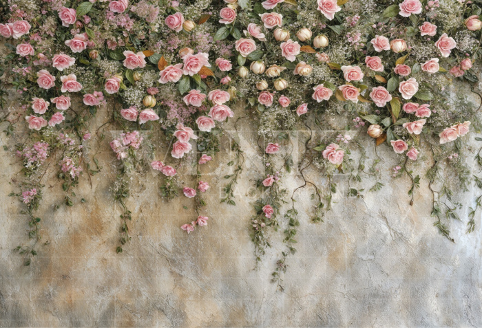 Fabric Photography Background Fine Art Floral / Backdrop 6177