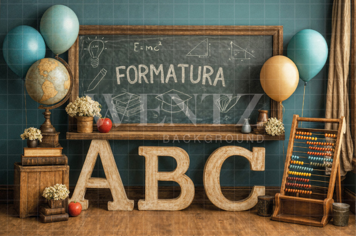 Fabric Photography Background ABC/ Backdrop 7852