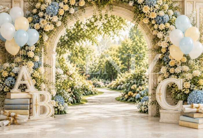 Fabric Photography Background ABC/ Backdrop 8914