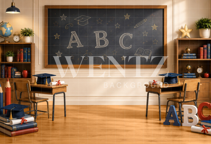 Fabric Photography Background ABC/ Backdrop 8915