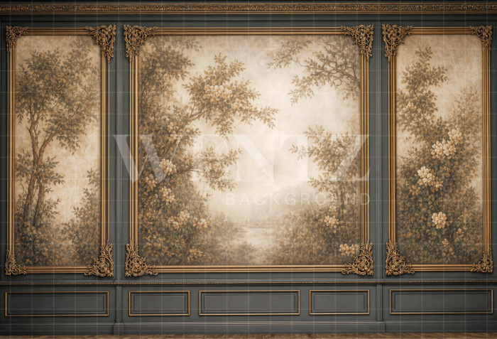 Fabric Photography Background Boiserie Father's Day / Backdrop 8401