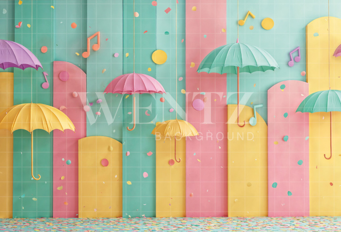Fabric Photography Background Carnival / Backdrop 8080