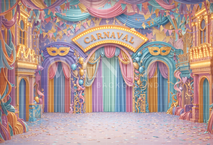 Fabric Photography Background Carnival / Backdrop 8082