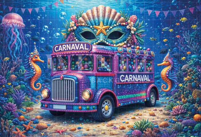Fabric Photography Background Carnival / Backdrop 8083