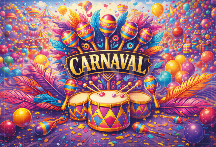 Fabric Photography Background Carnival / Backdrop 8092