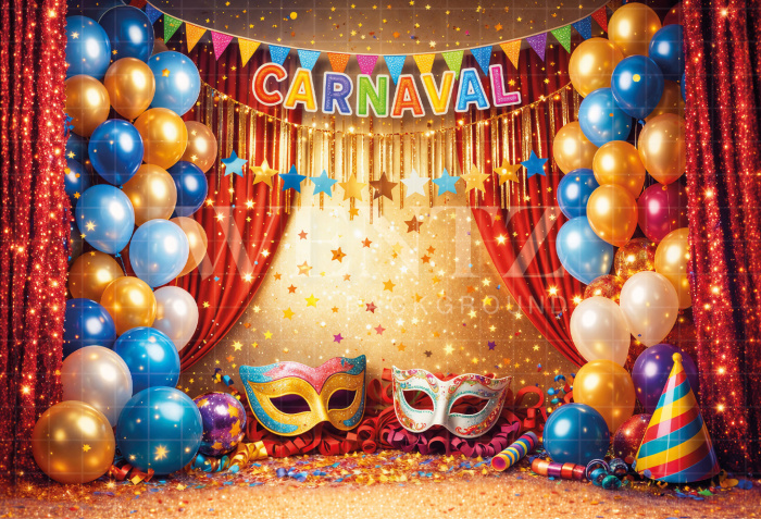 Fabric Photography Background Carnival / Backdrop 8109