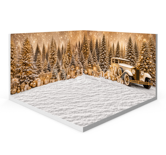 Fabric Photography Background Christmas Set 3D / WTZ209