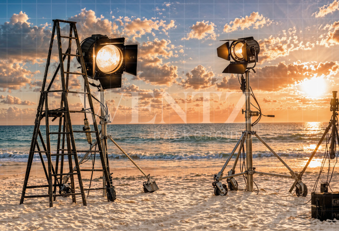 Fabric Photography Background Father's Day Cinema / Backdrop 8343