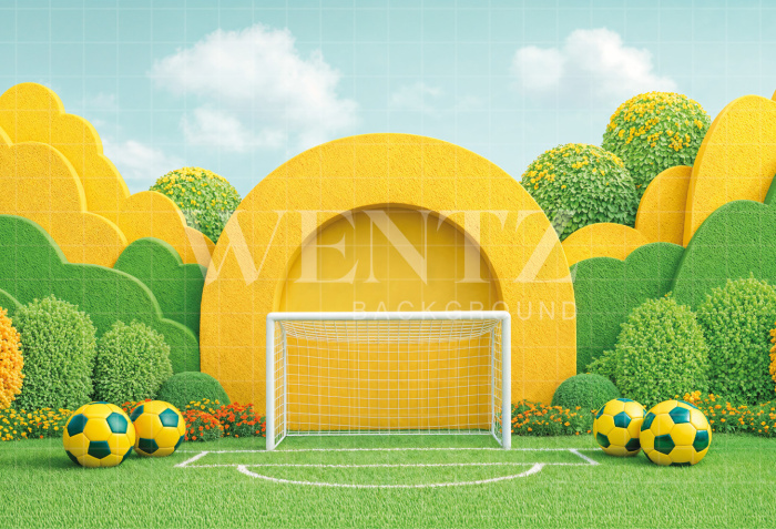 Fabric Photography Background Soccer World Cup / Backdrop 8202