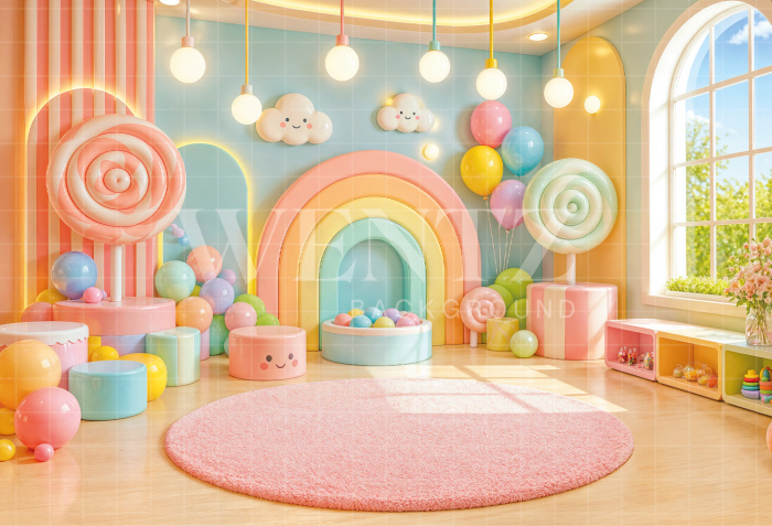 Fabric Photography Background Children's Day / Backdrop 8631