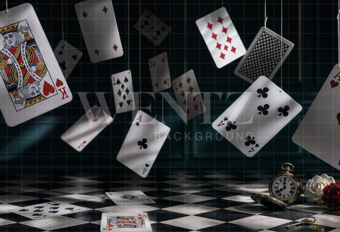 Fabric Photography Background Children's Card Magic / Backdrop 8588