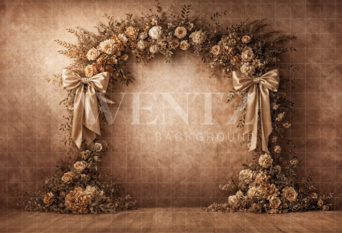 Fabric Photography Background Mother's Day Floral Arch / Backdrop 8122