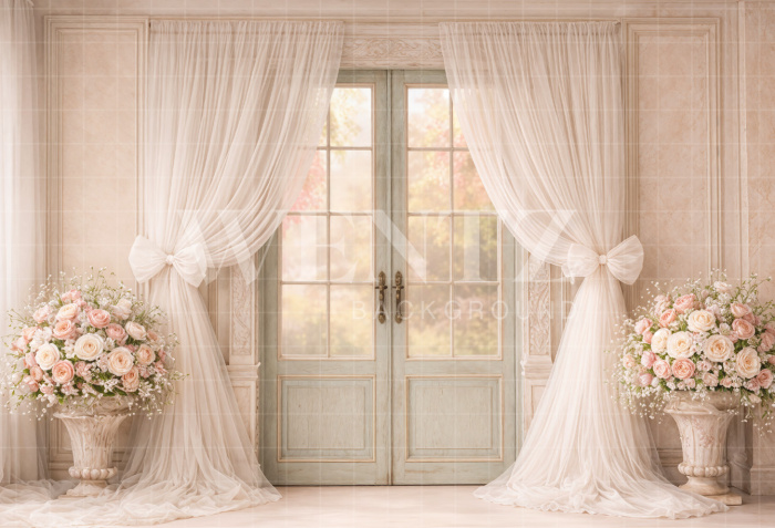 Fabric Photography Background Mother's Day / Backdrop 8173