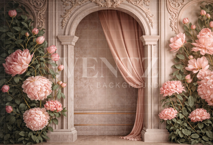 Fabric Photography Background Mother's Day Arch / Backdrop 8123