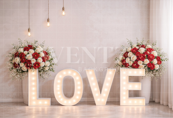 Fabric Photography Background Valentine's Day / Backdrop 8312