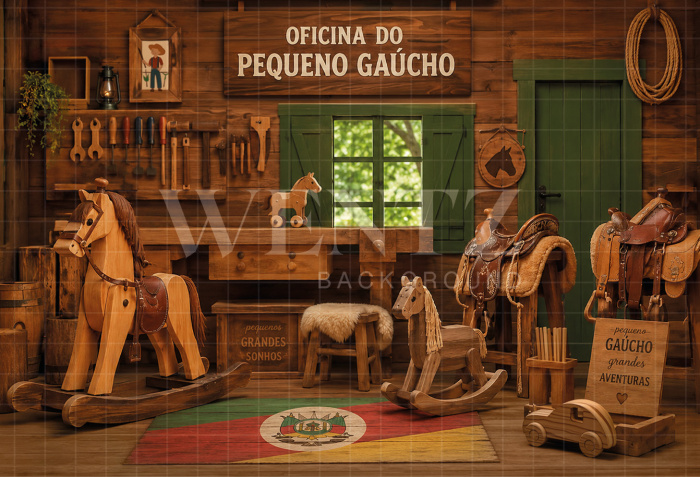 Fabric Photography Background Farm / Backdrop 8643