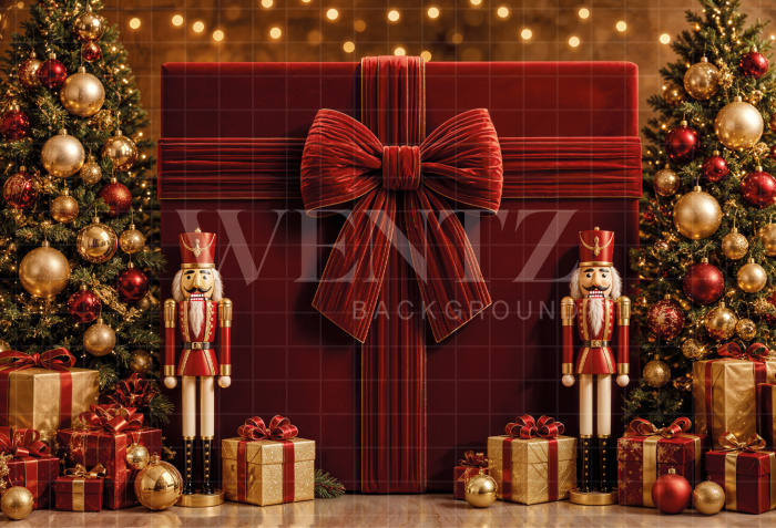 Fabric Photography Background Christmas / Backdrop 8456