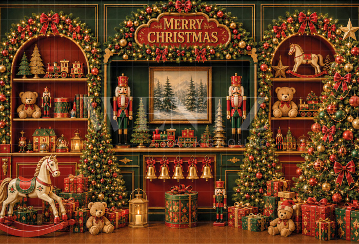 Fabric Photography Background Christmas / Backdrop 8888