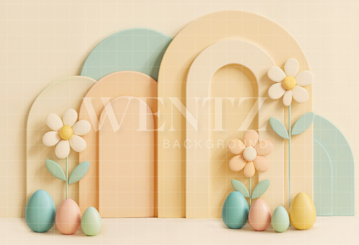 Fabric Photography Background Easter / Backdrop 8010