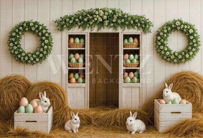Fabric Photography Background Easter / Backdrop 8040