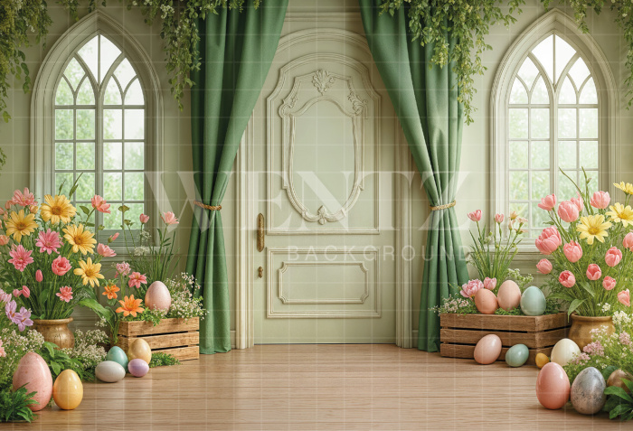 Fabric Photography Background Easter / Backdrop 8060