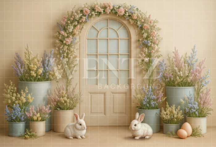 Fabric Photography Background Easter / Backdrop 8074