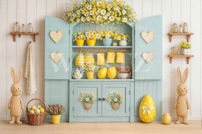 Fabric Photography Background Easter / Backdrop 8078