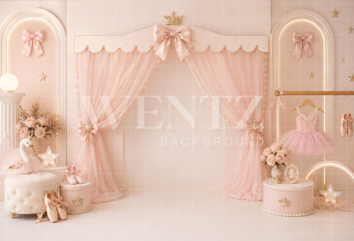 Fabric Photography Background Ballet Cake Smash / Backdrop 8738