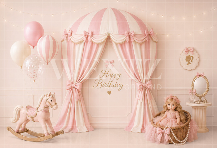 Fabric Photography Background Princess Cake Smash / Backdrop 8773