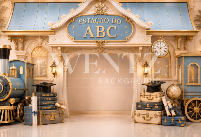 Fabric Photography Background ABC / Backdrop 8917